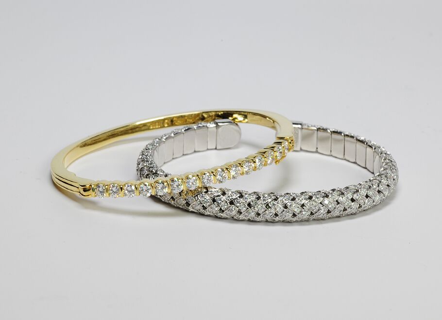 14K Yellow Gold Open Luxe Diamond Bracelet